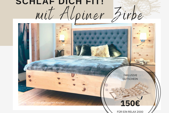 Schreinerei Schuster Sulzemoos Bayern zwischen München und Augsburg Zirbenbettenmanufaktur