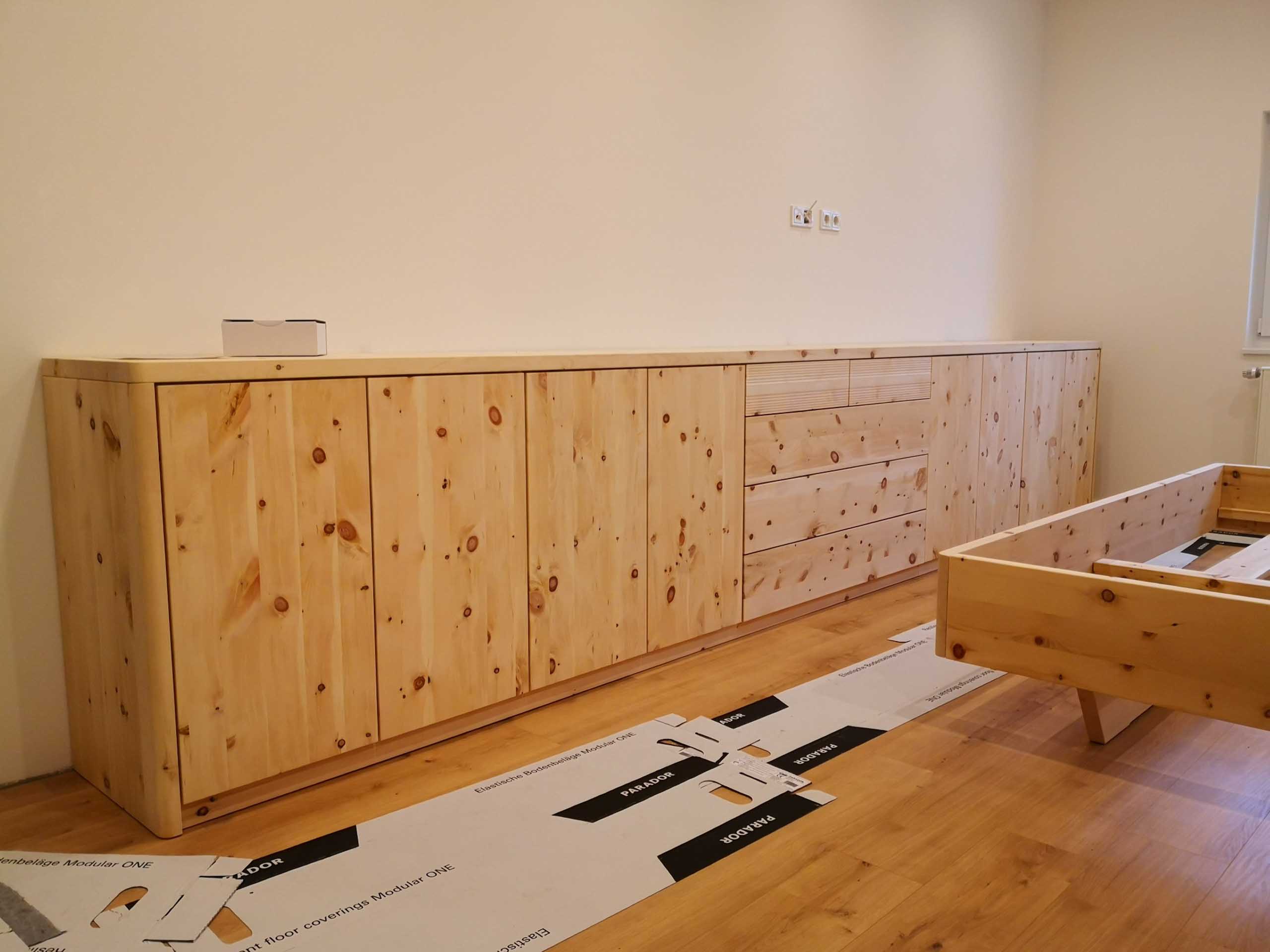 Zirbenkommode nach Maß Modell Würzburg